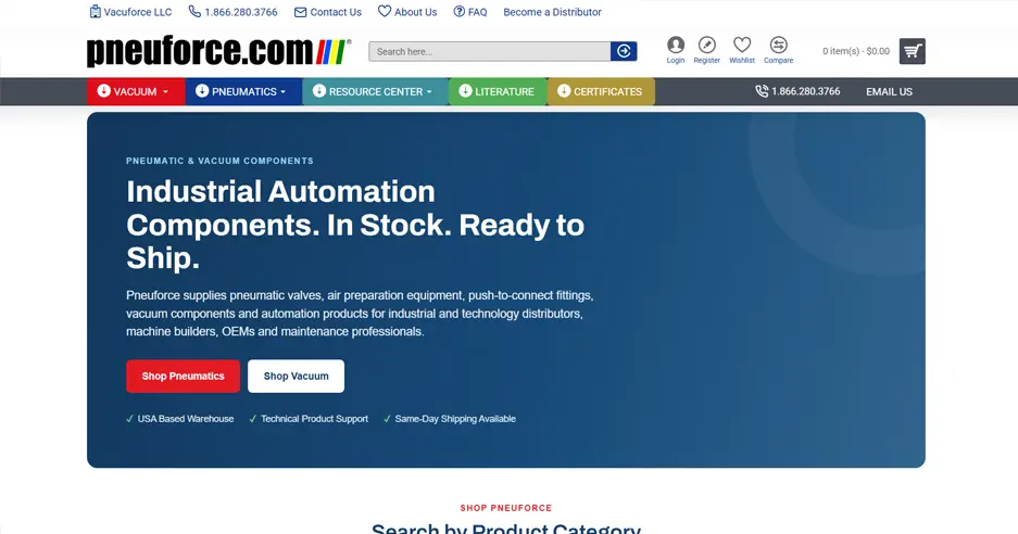 Pneuforce industrial e-commerce